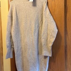 Uniqlo Women's Beige Turtleneck Sweater Dress